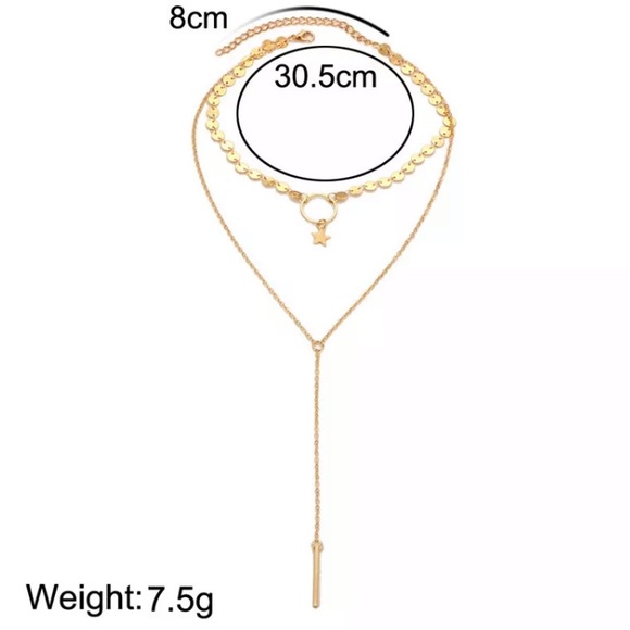 🆕 Gold Layered Choker Necklace - Picture 5 of 5